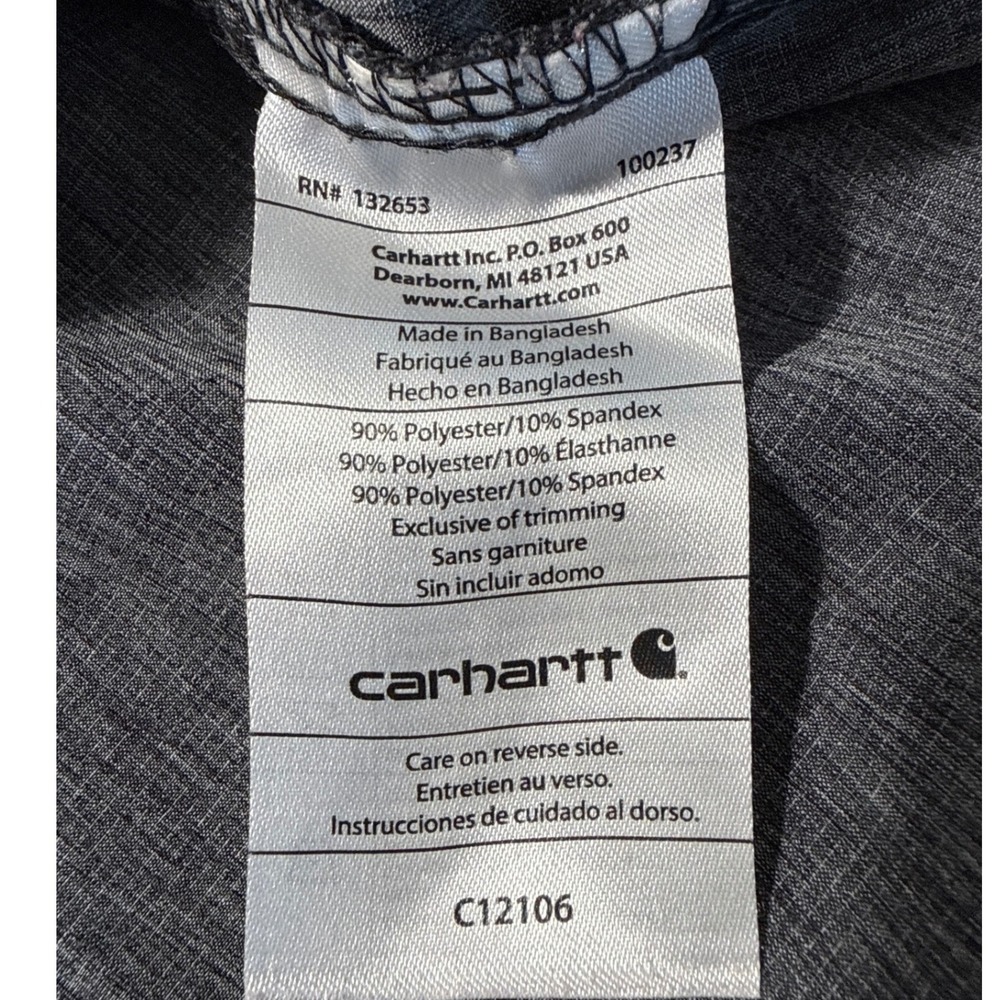 Carhartt Force Scrub Set Womens Medium Grey V-Neck Top Cargo Pants Heather - Picture 11 of 13
